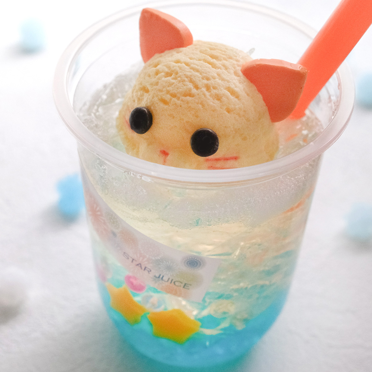 東京ソラマチ食品サンプル製作体験「アニマルアイスの星空ジュース」