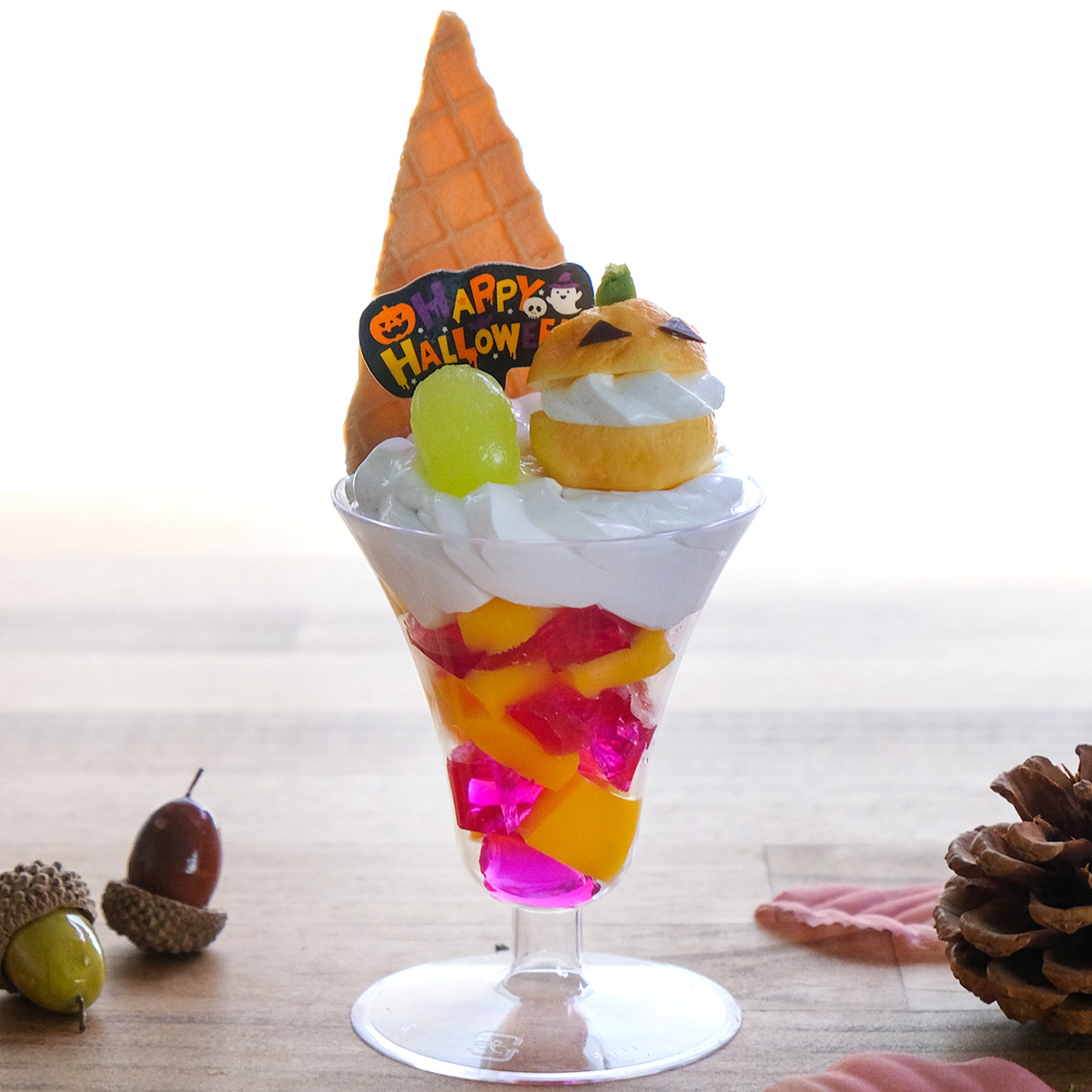 東京ソラマチ食品サンプル製作体験「ハロウィンパフェ」