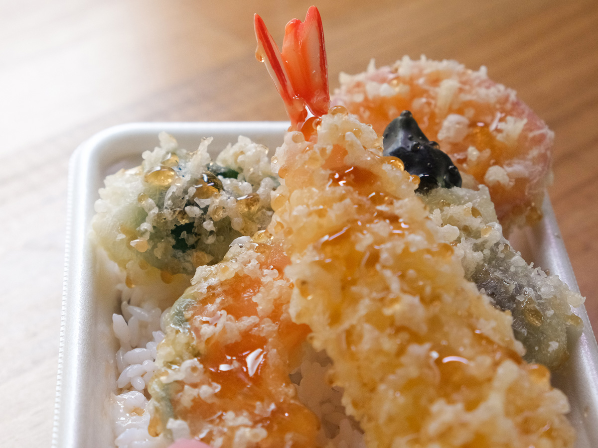 食品サンプル製作体験「天丼弁当」